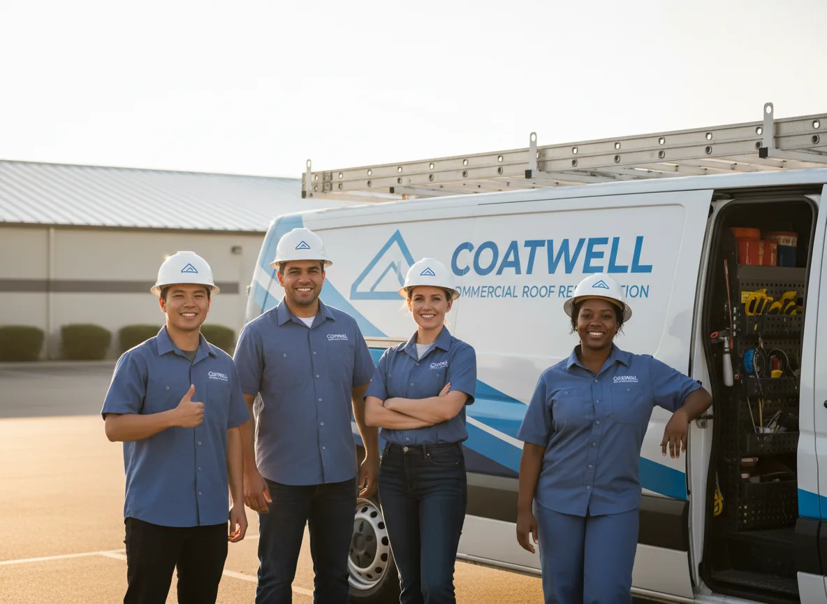 Commercial roof coating company in Milburn, OK